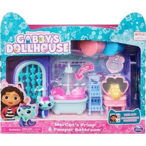 Gabby’s Dollhouse, MerCat’s Primp and Pamper Bathroom